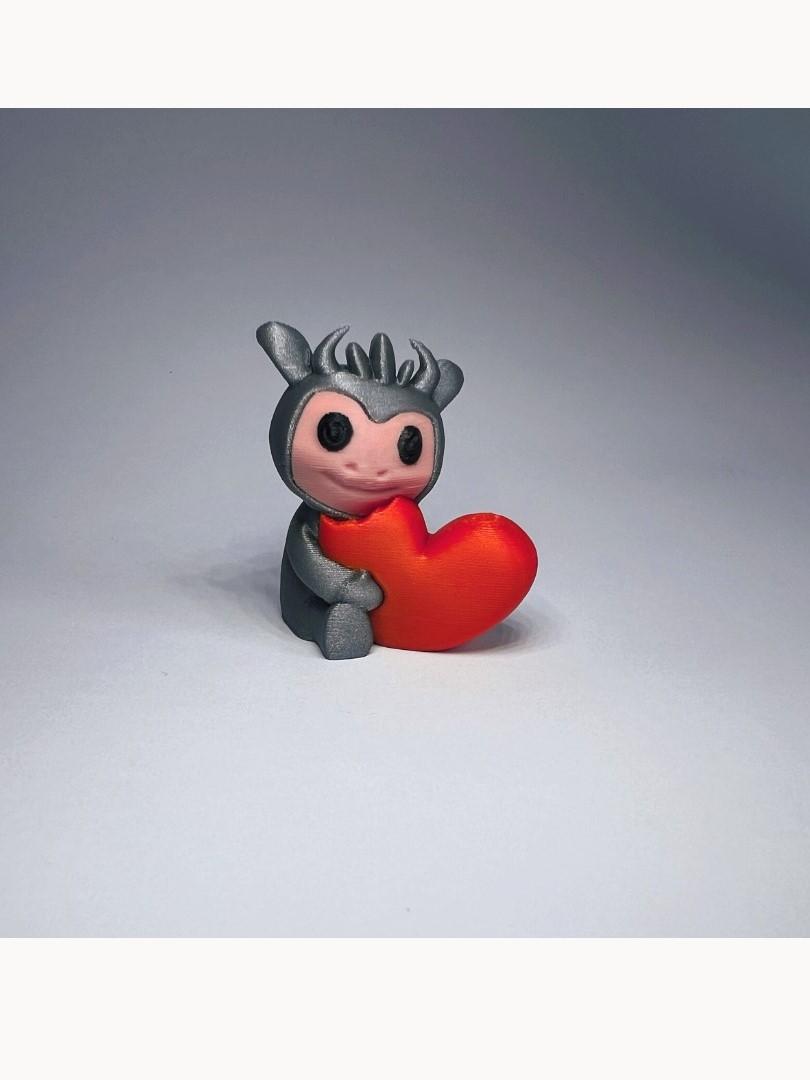 Sweet Monster With Heart 3d model