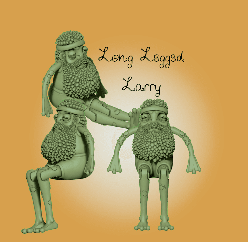 Long Legged Larry - Articulated Legs 3d model