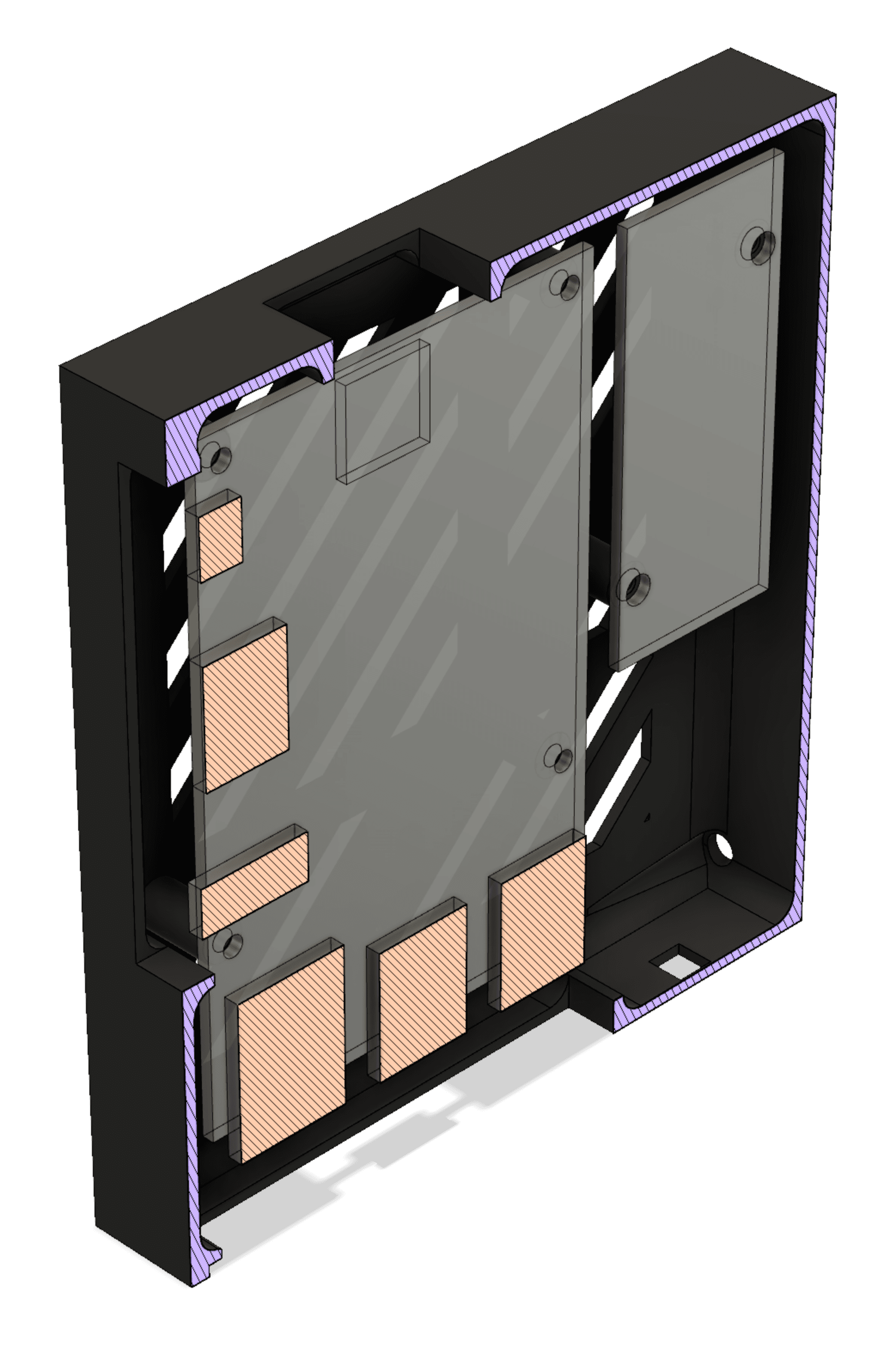 Prusa MK3S Raspberry Pi & Buck Converter Case 3d model