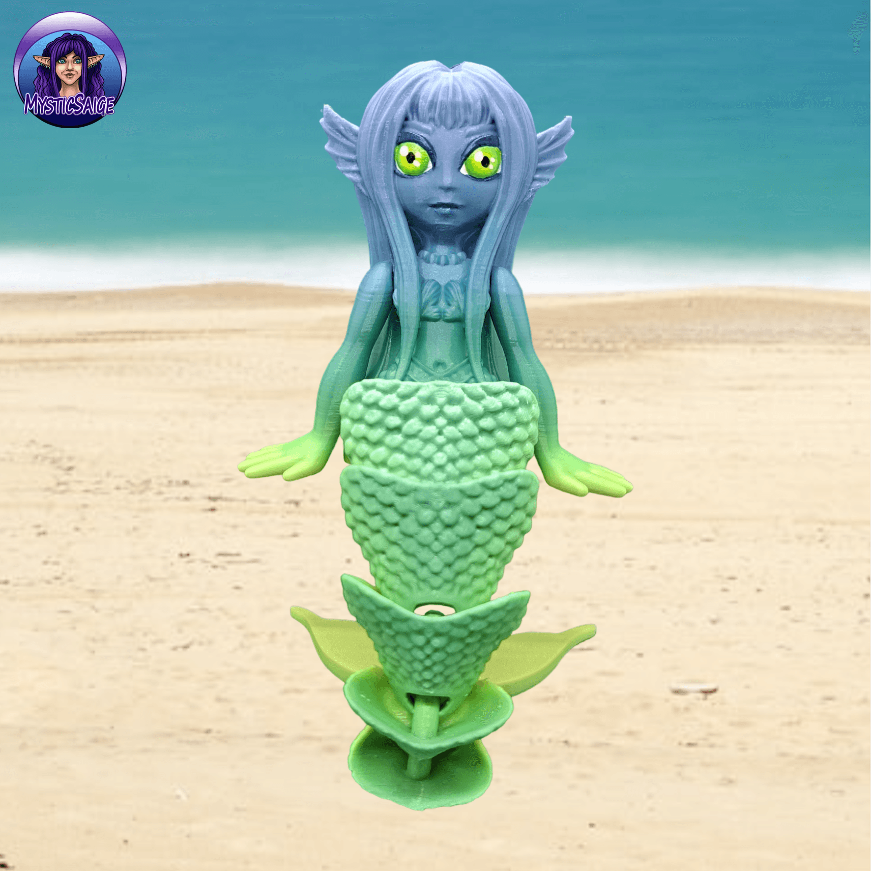 Chibi Mermaid 3d model