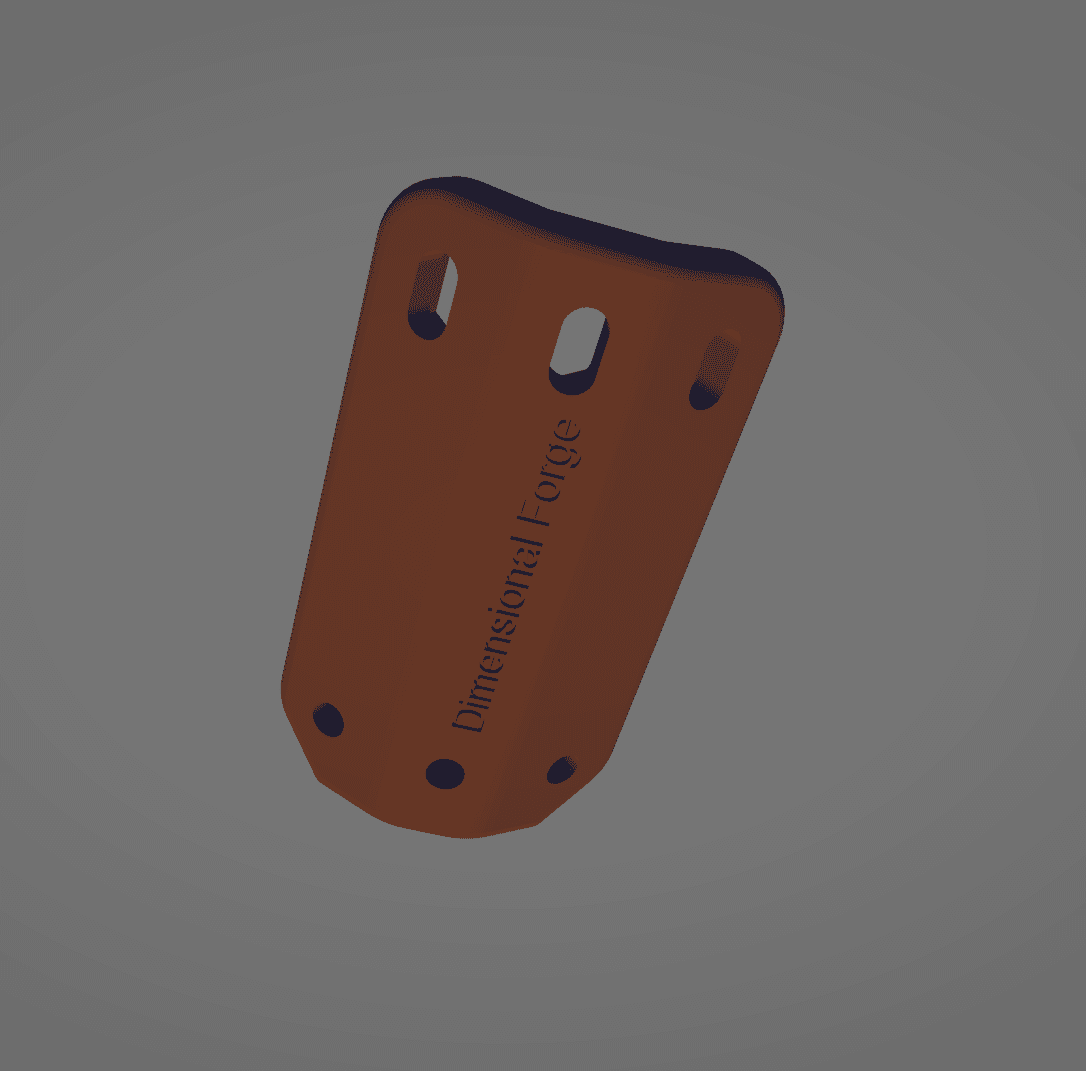 The Shield - Double Bottle Adapter Mount 3d model