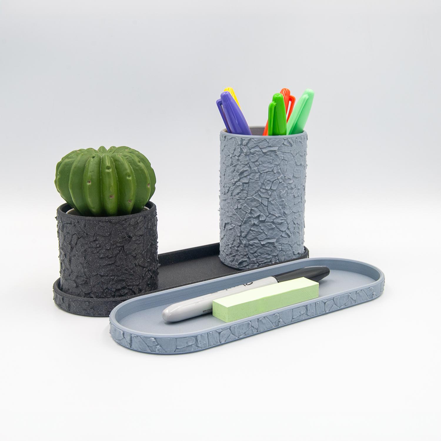 Rock Desk Organizer 3d model