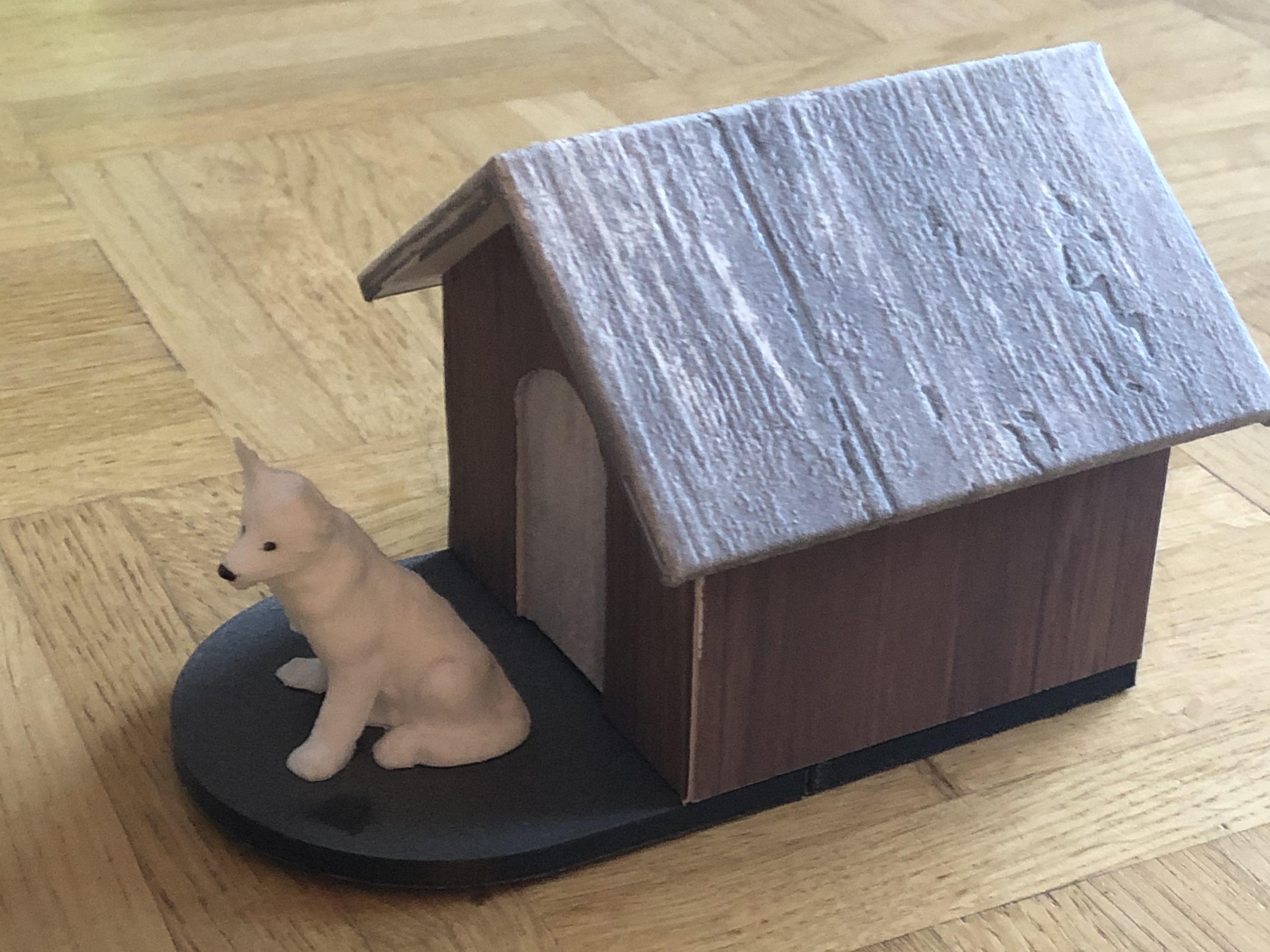 Dog house money box 3d model