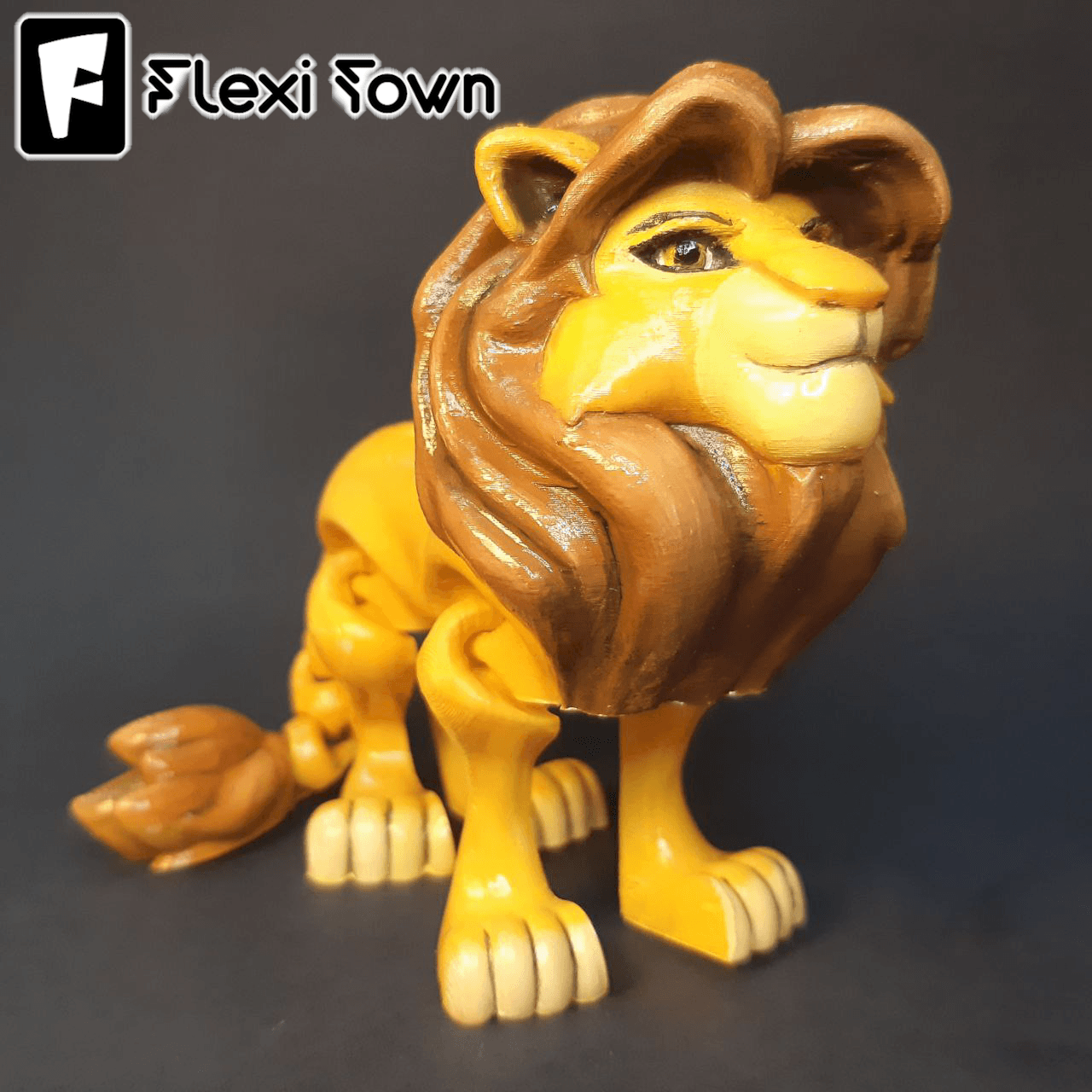 Flexi Print-in-Place Lion, The Lion King, Simba 3d model