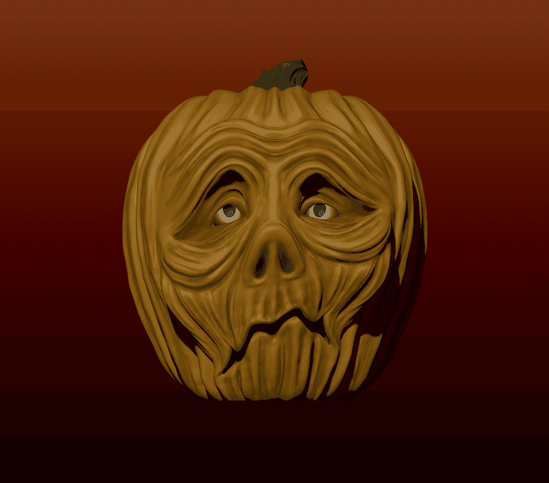 Decaying Pumpkin 3d model