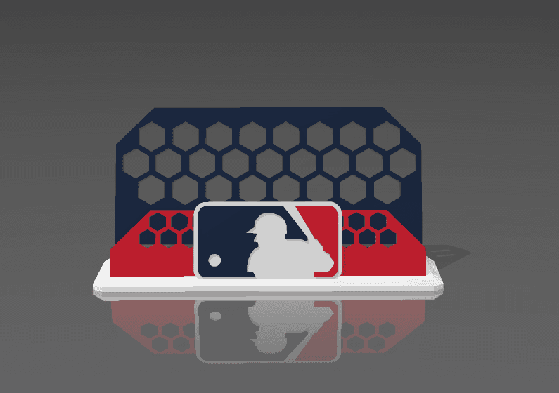 MLB graded slab holder 3d model