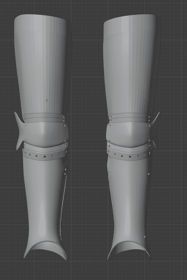 Platelegs, Greaves, Poleyn, Cuisse 3d model