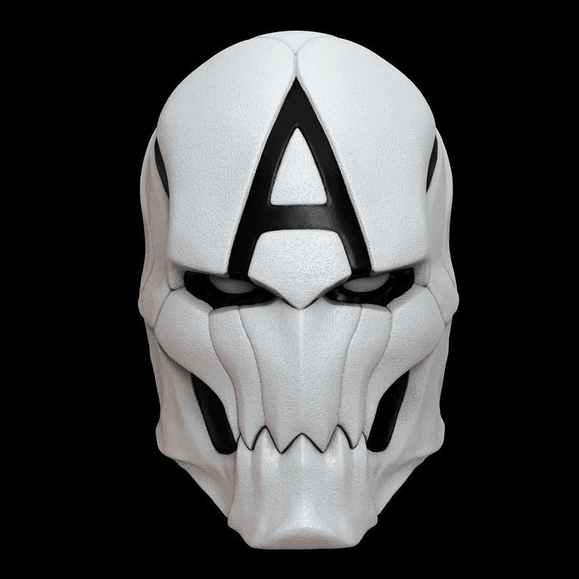 Poison Captain America Mask Helmet STL 3D FILE 3d model