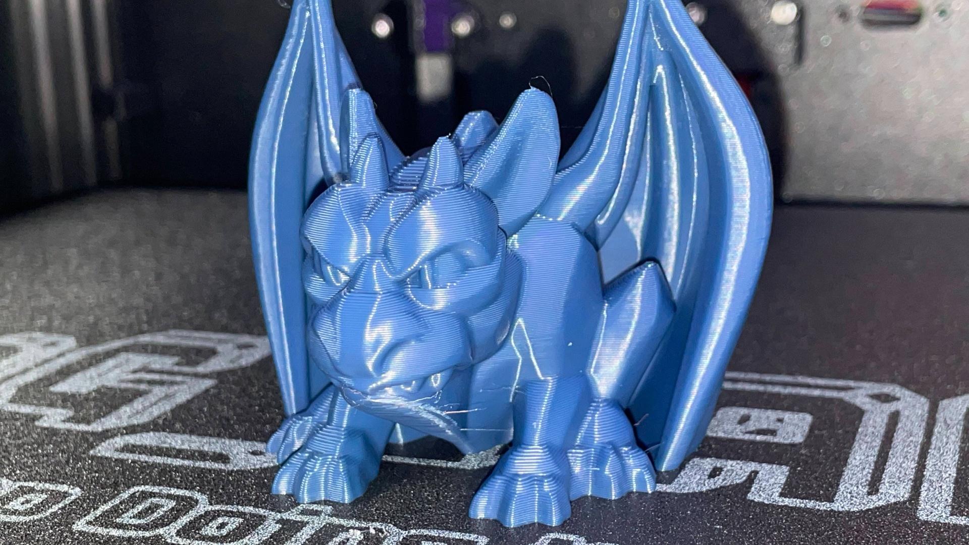 Mini Gargoyle - Sculptember Model #10 - Printed with Polar Filament Deep Space PLA! - 3d model