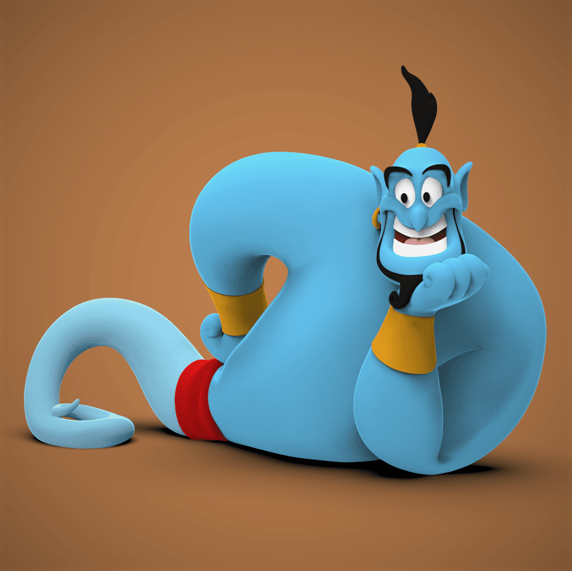 Genie -Aladdin 3d model