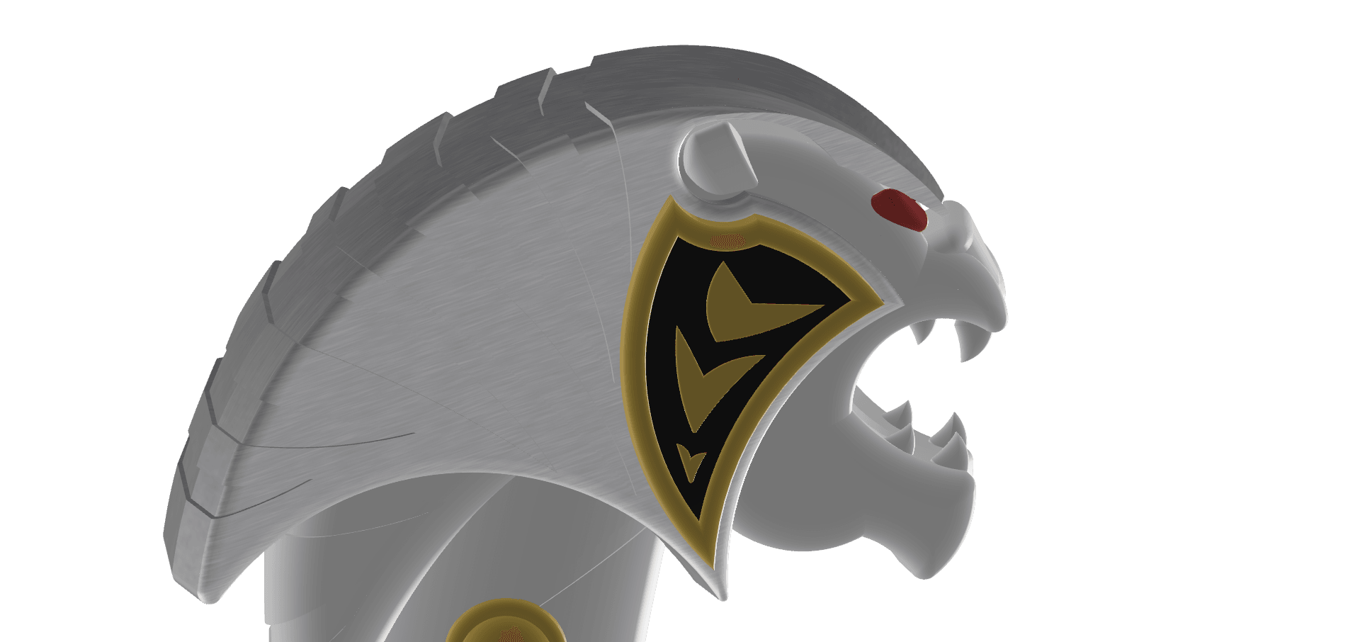 White Ranger Tiger Sword / SABA - Mighty Morphin Power Rangers 3d model