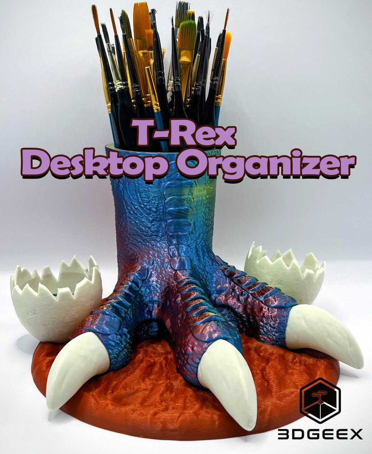 T-Rex Desktop Organizer 3d model