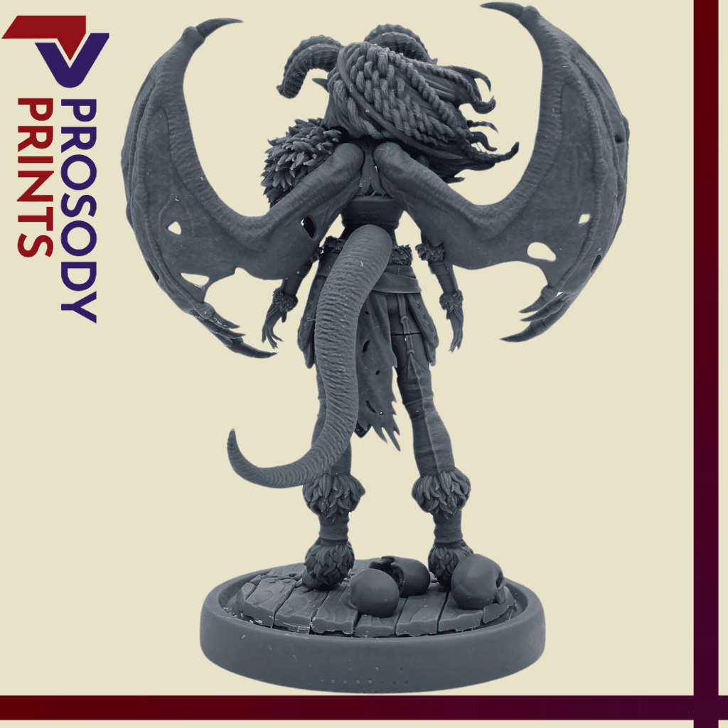 Teyre - Demon Barbarian - 120mm 3d model