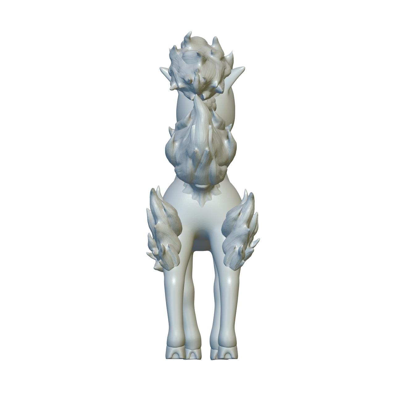 Pokemon Ponyta #77 - Optimized for 3D Printing 3d model