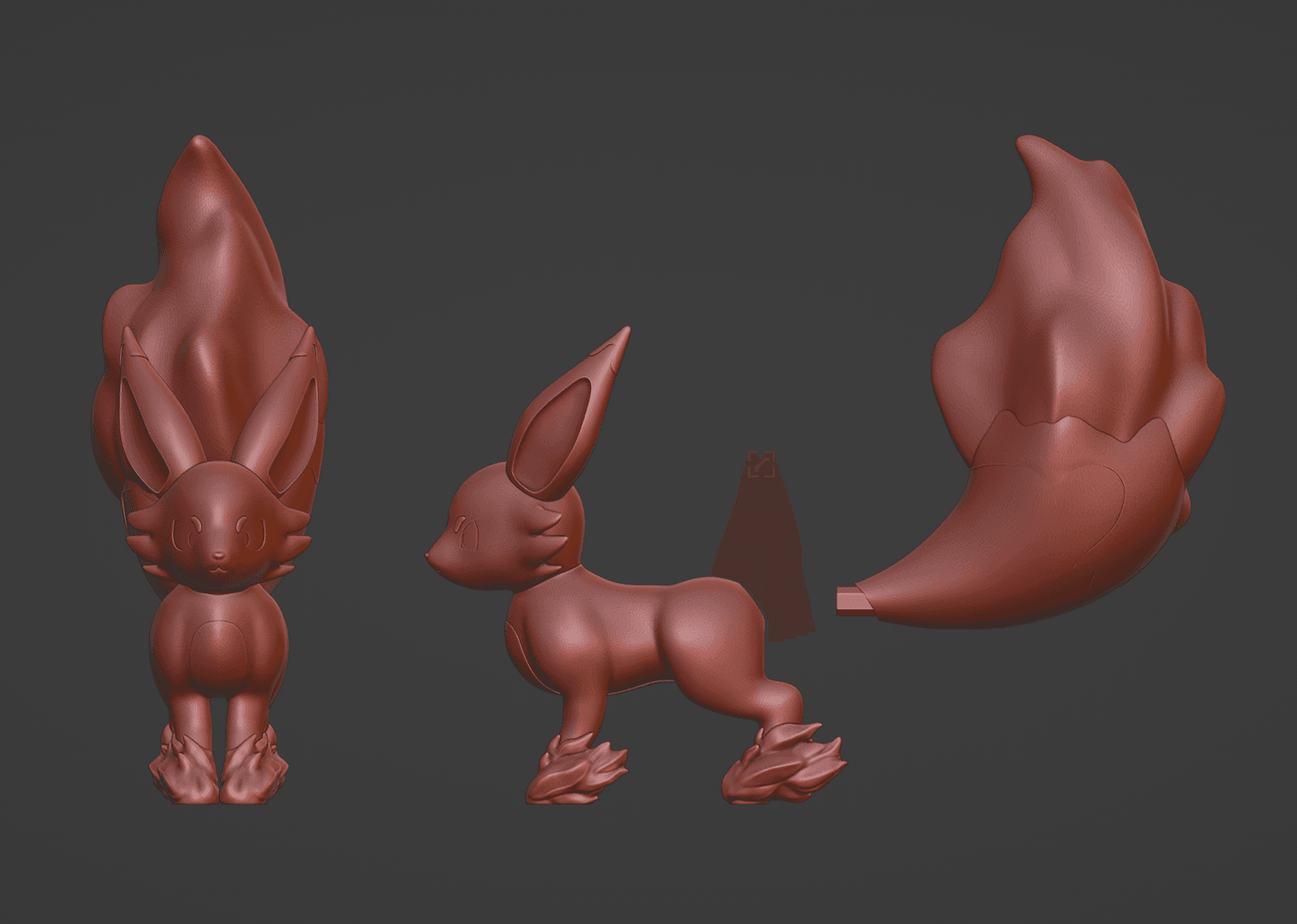 Fox Sparks Pal World 3d model