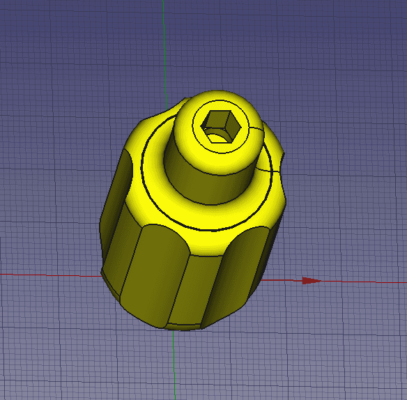 Stubby magnetic bit holder 3d model