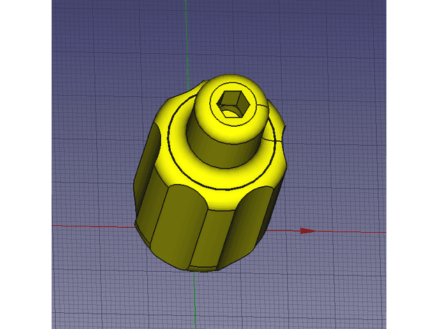 Stubby magnetic bit holder 3d model