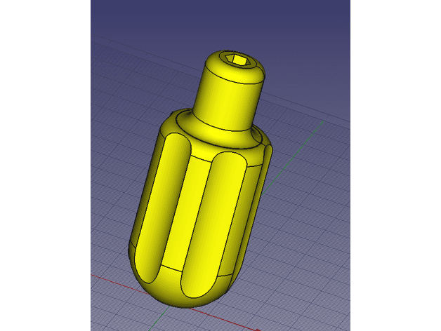 Stubby magnetic bit holder 3d model