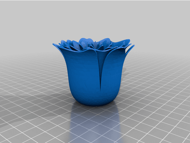 Valentines day Rose vase Bong  3d model