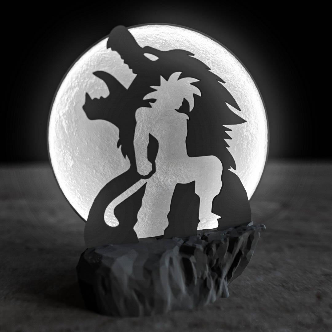 Goku ss4 Moon Lamp 3d model