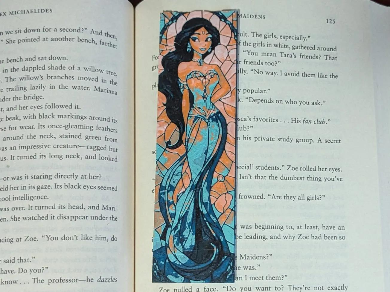 Disney Princess Jasmine Stained Glass Bookmark 3d model