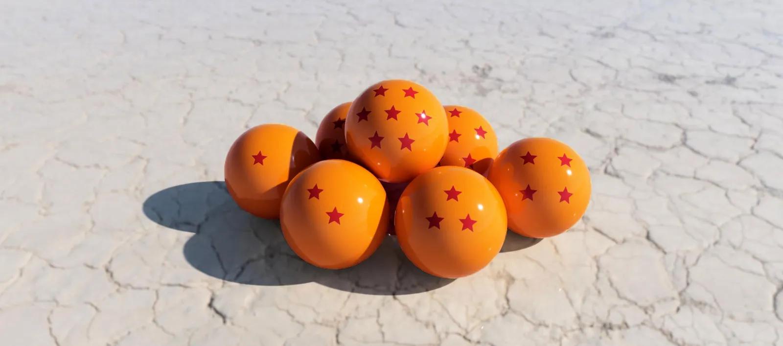 Dragon Balls (vinyl stickers) 3d model