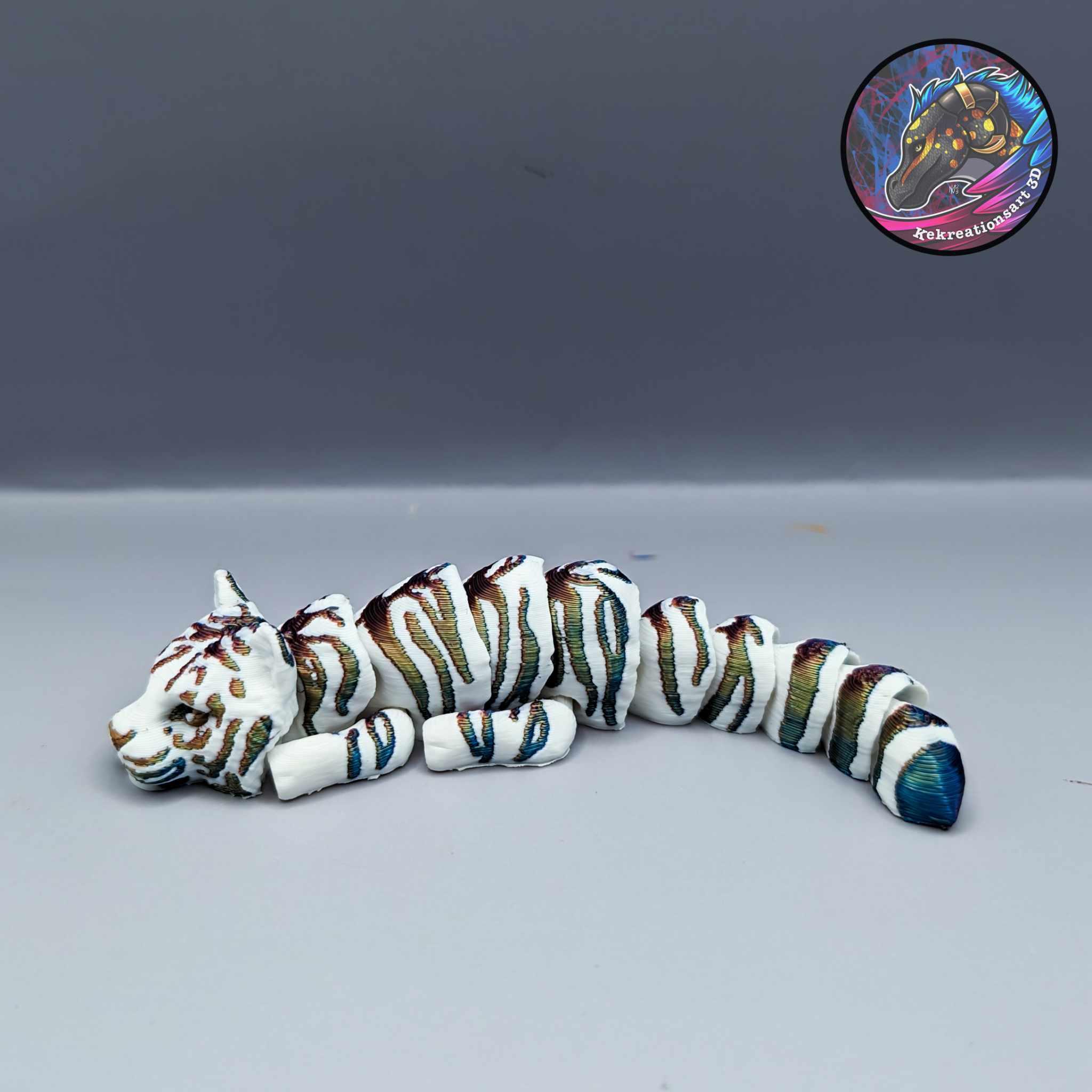 Baby Flexi Tiger Keychain 3d model