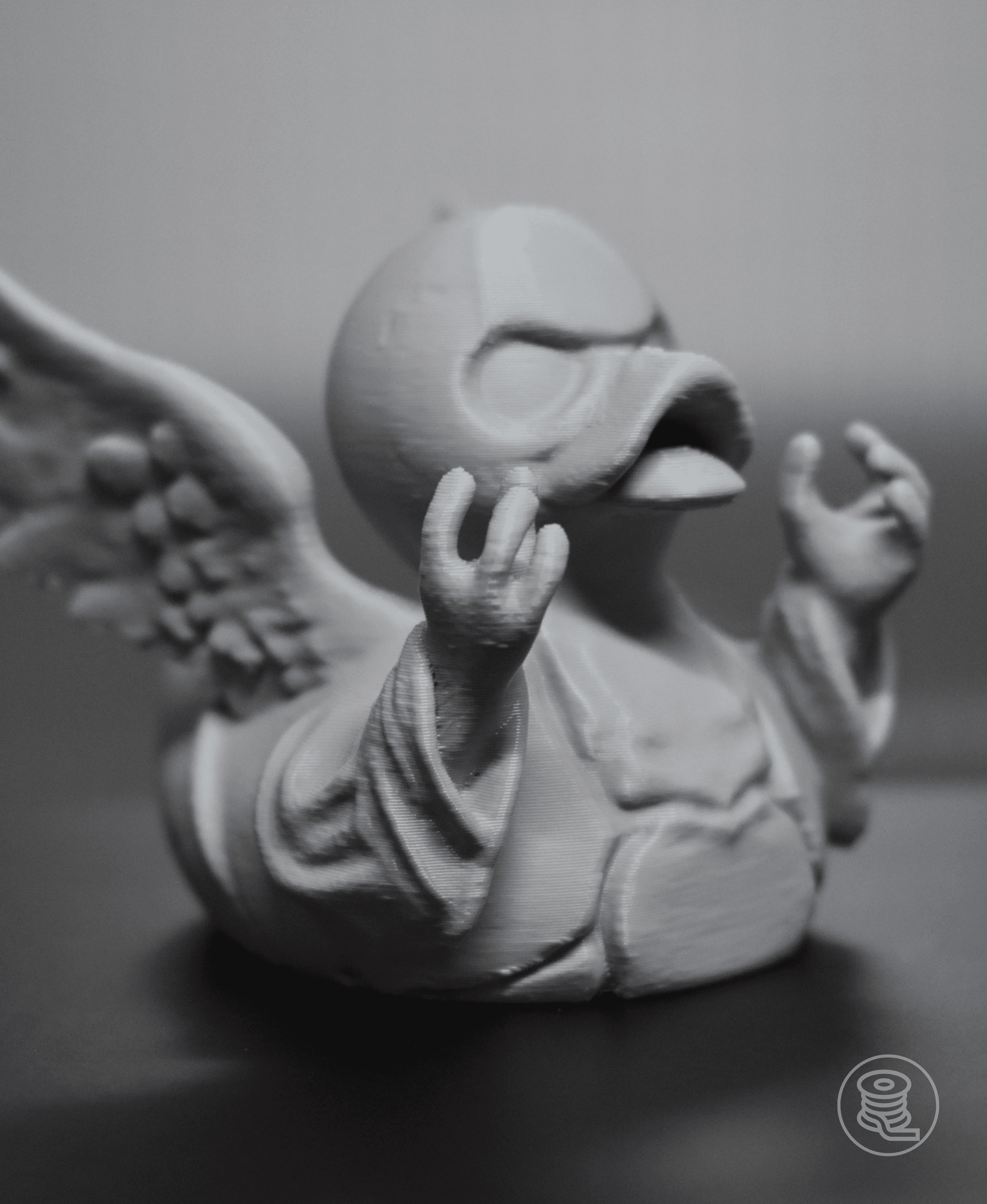 Halloween Haunted Angel Duck 3d model