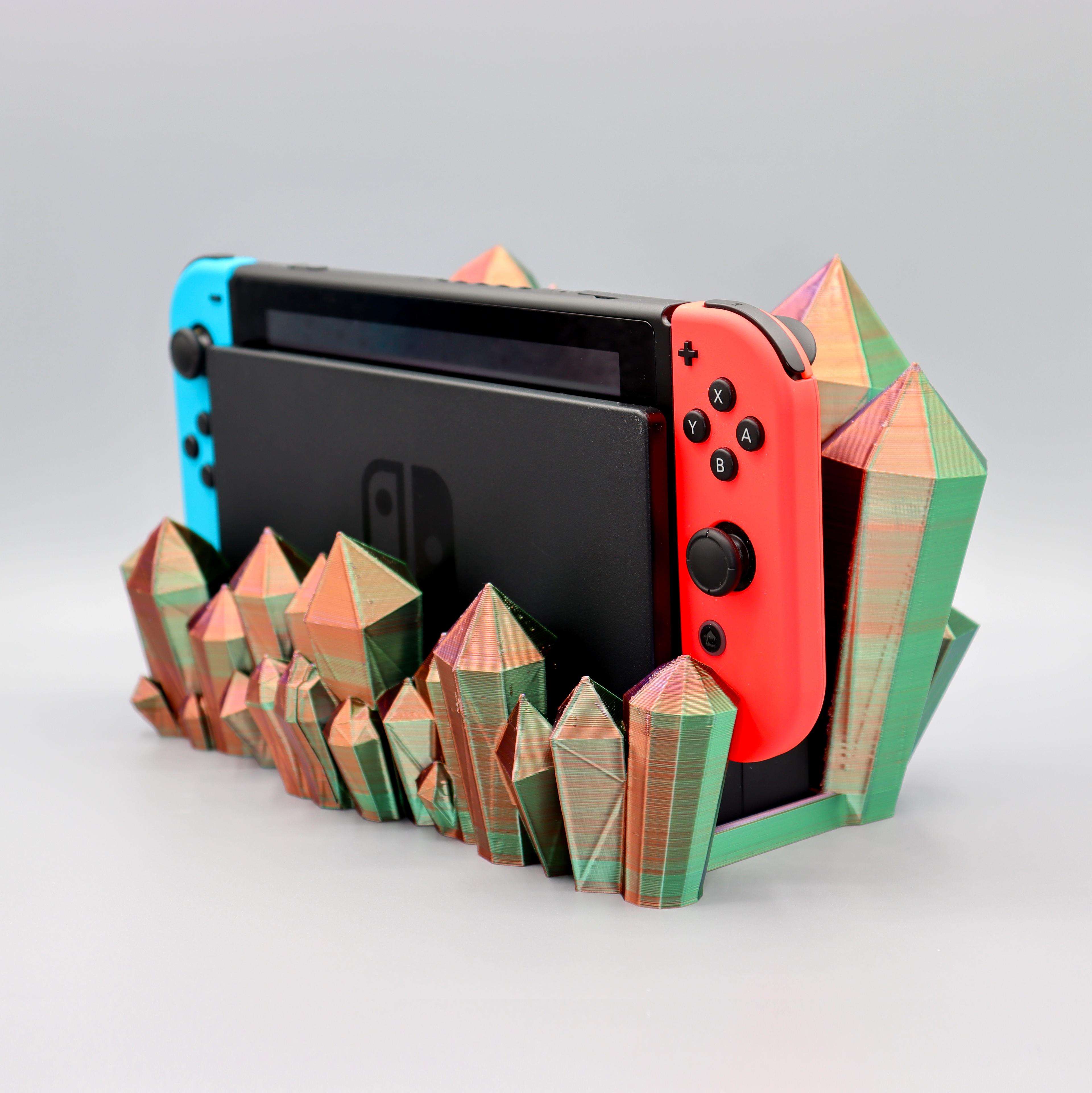 Crystal Nintendo switch dock 3d model