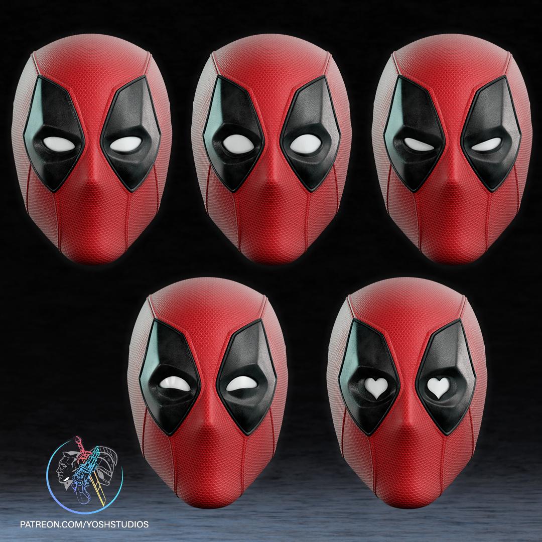 Deadpool 3 Mask 3D Printer File STL 3d model