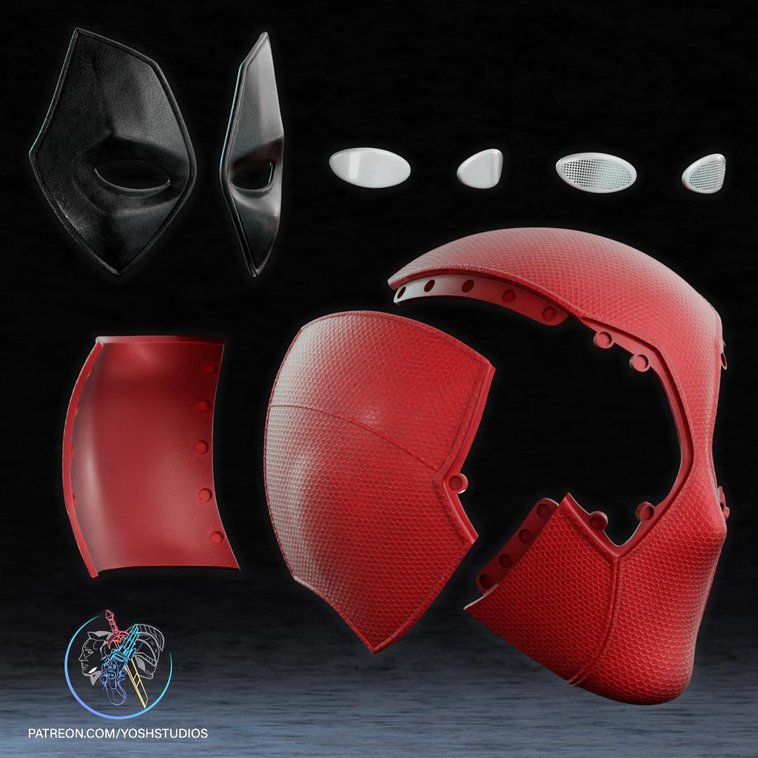 Deadpool 3 Mask 3D Printer File STL 3d model