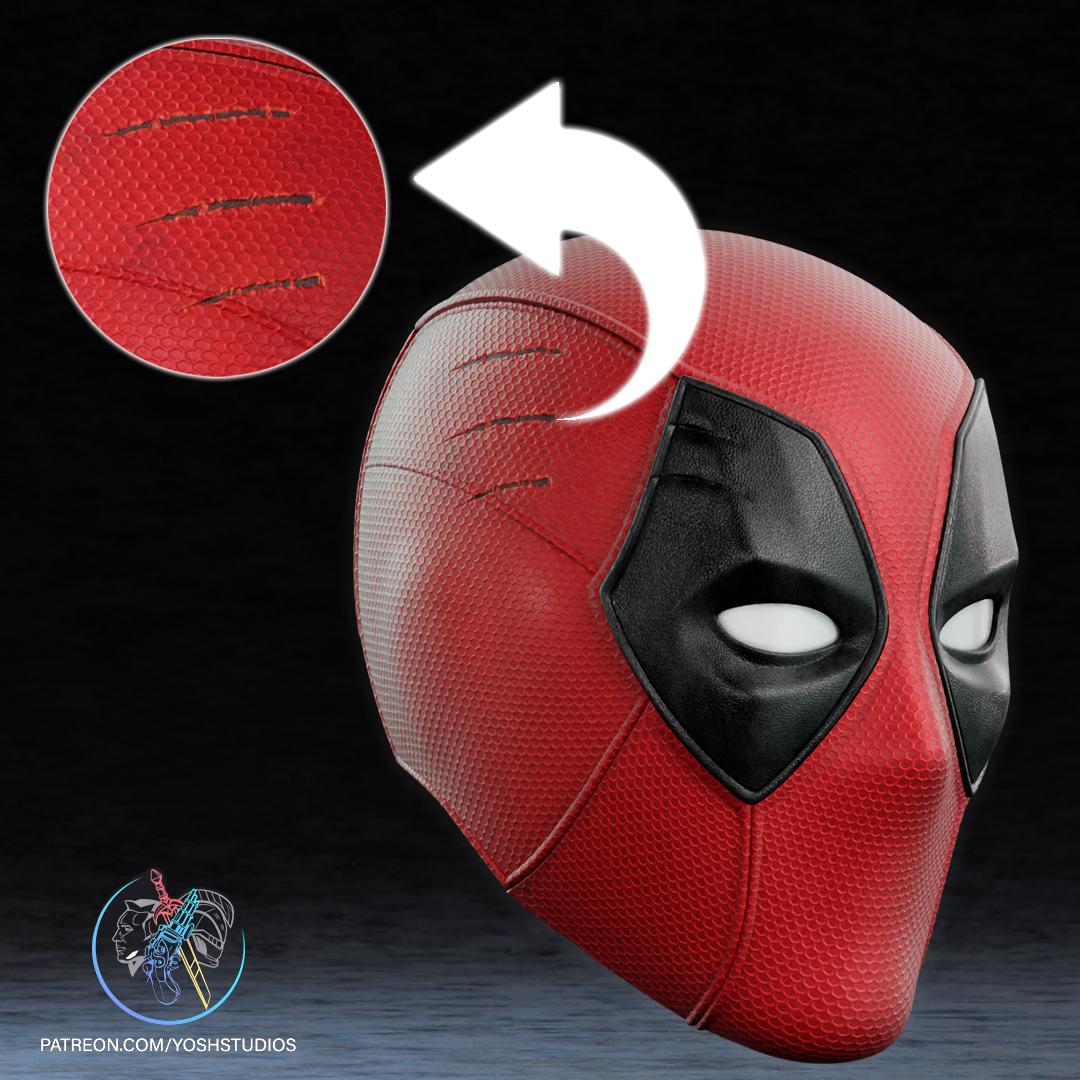 Deadpool 3 Mask 3D Printer File STL 3d model