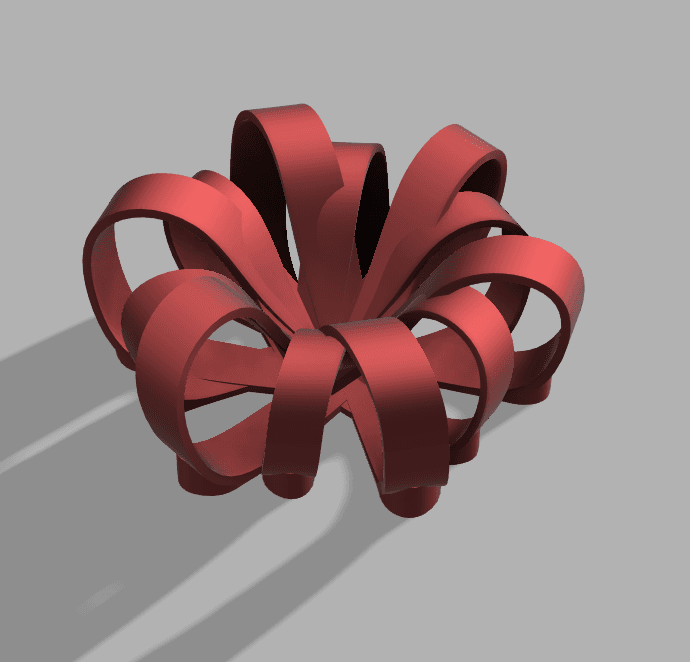 Christmas Bow Version 4 3d model