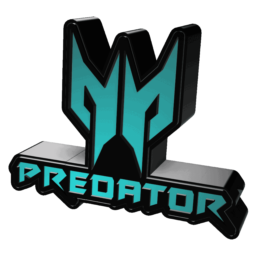 3D Multicolor Lightbox - Predator 3d model