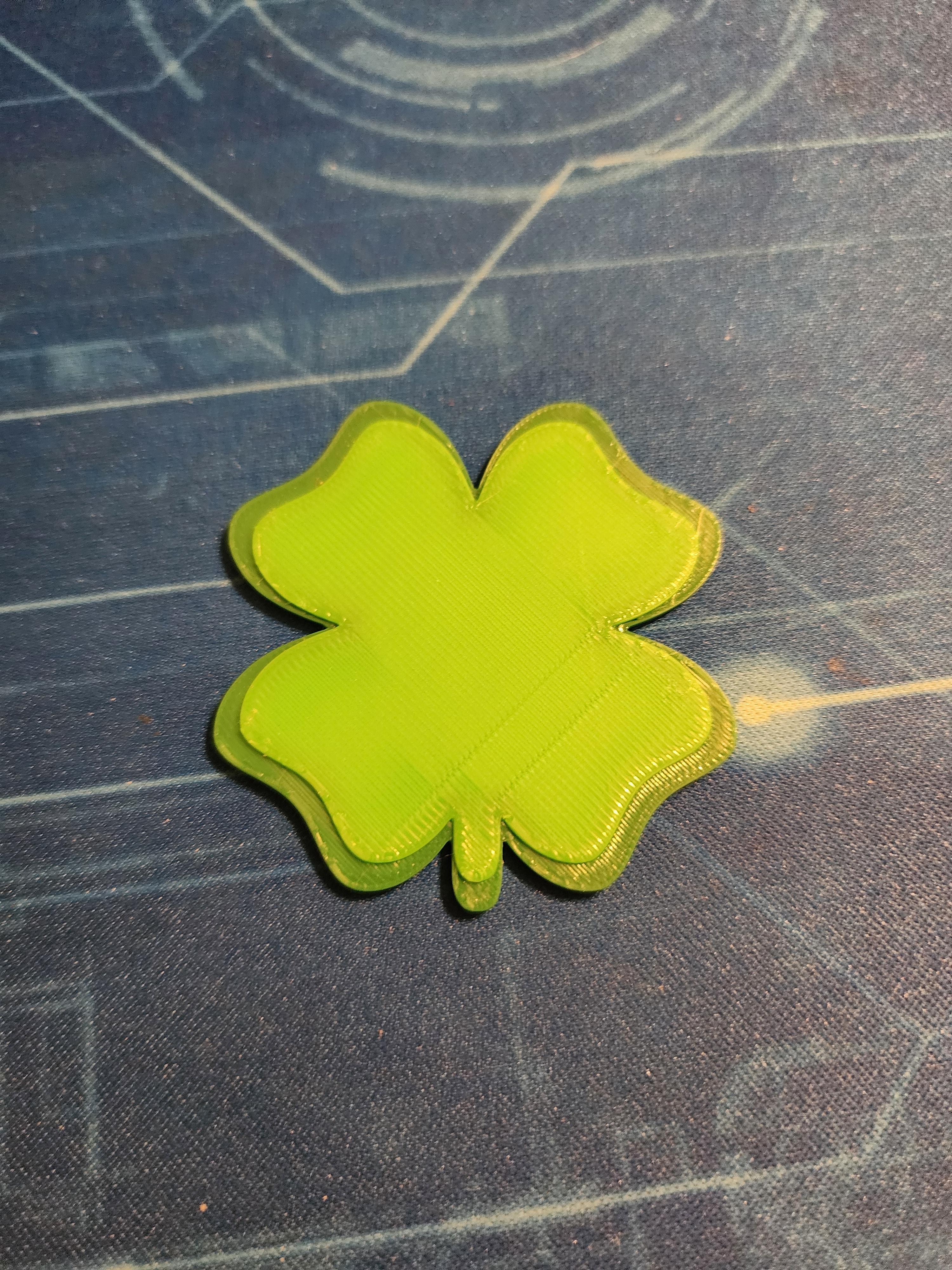 Multi Color 4 Leaf Clover 3d model