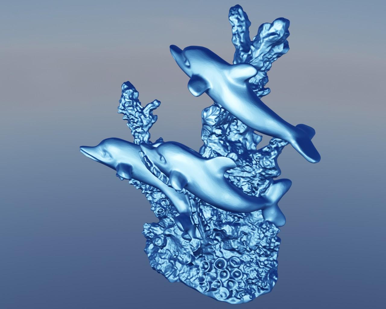 Dolphin Coral 1 3d model