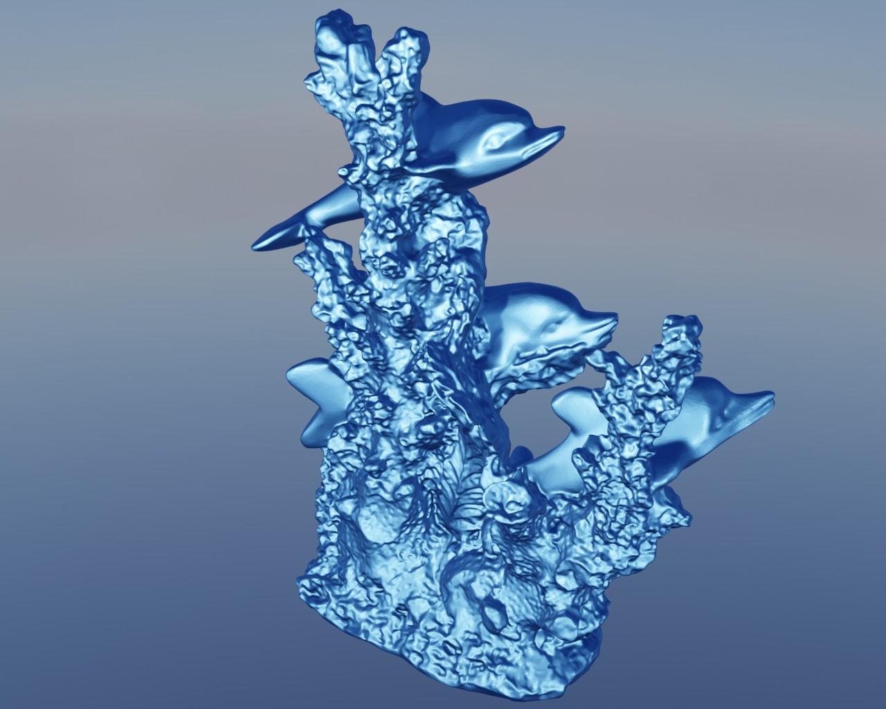 Dolphin Coral 1 3d model