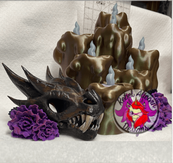 Dragon Skull Tea Light Holder 3d model