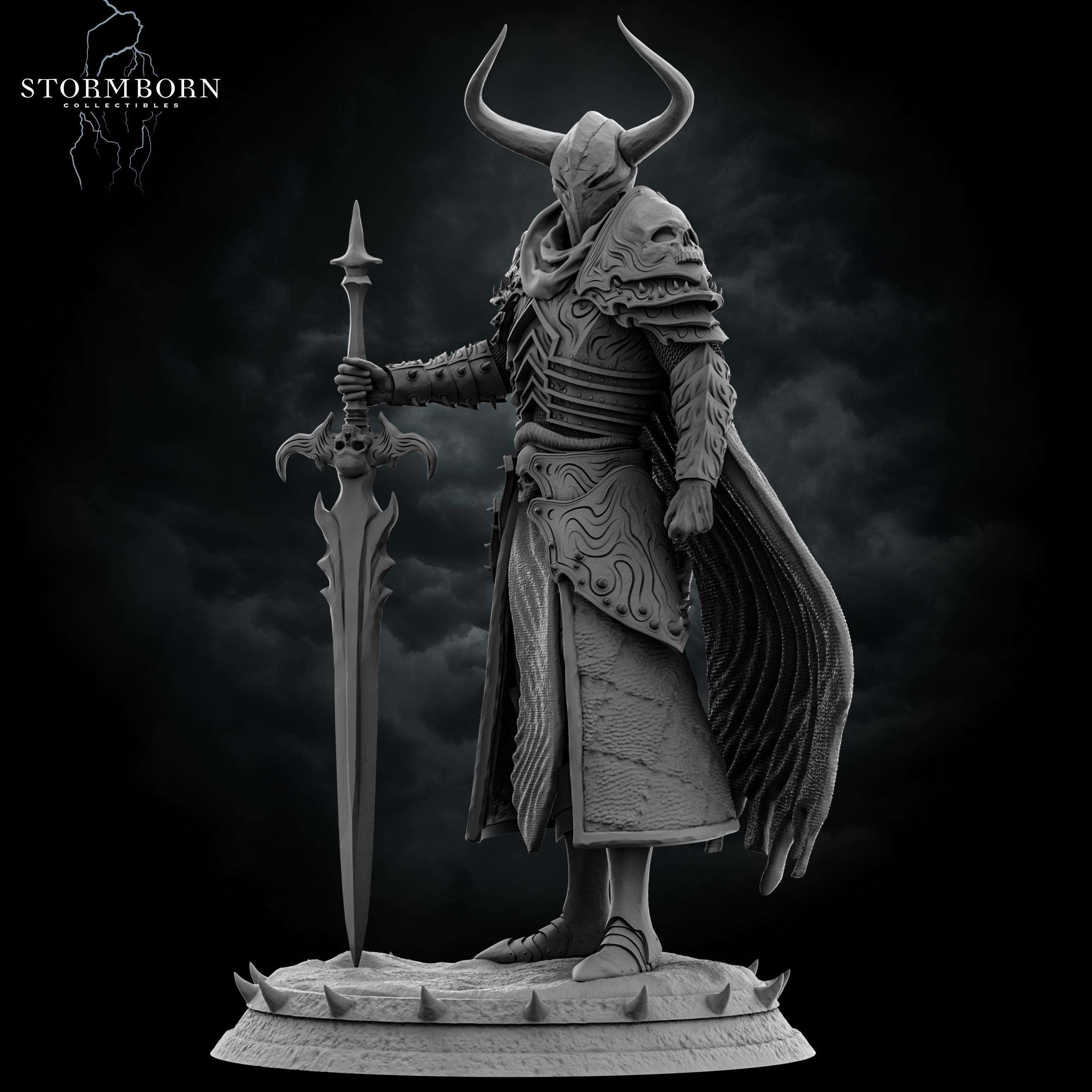 (32mm) Death Knight Marius 3d model