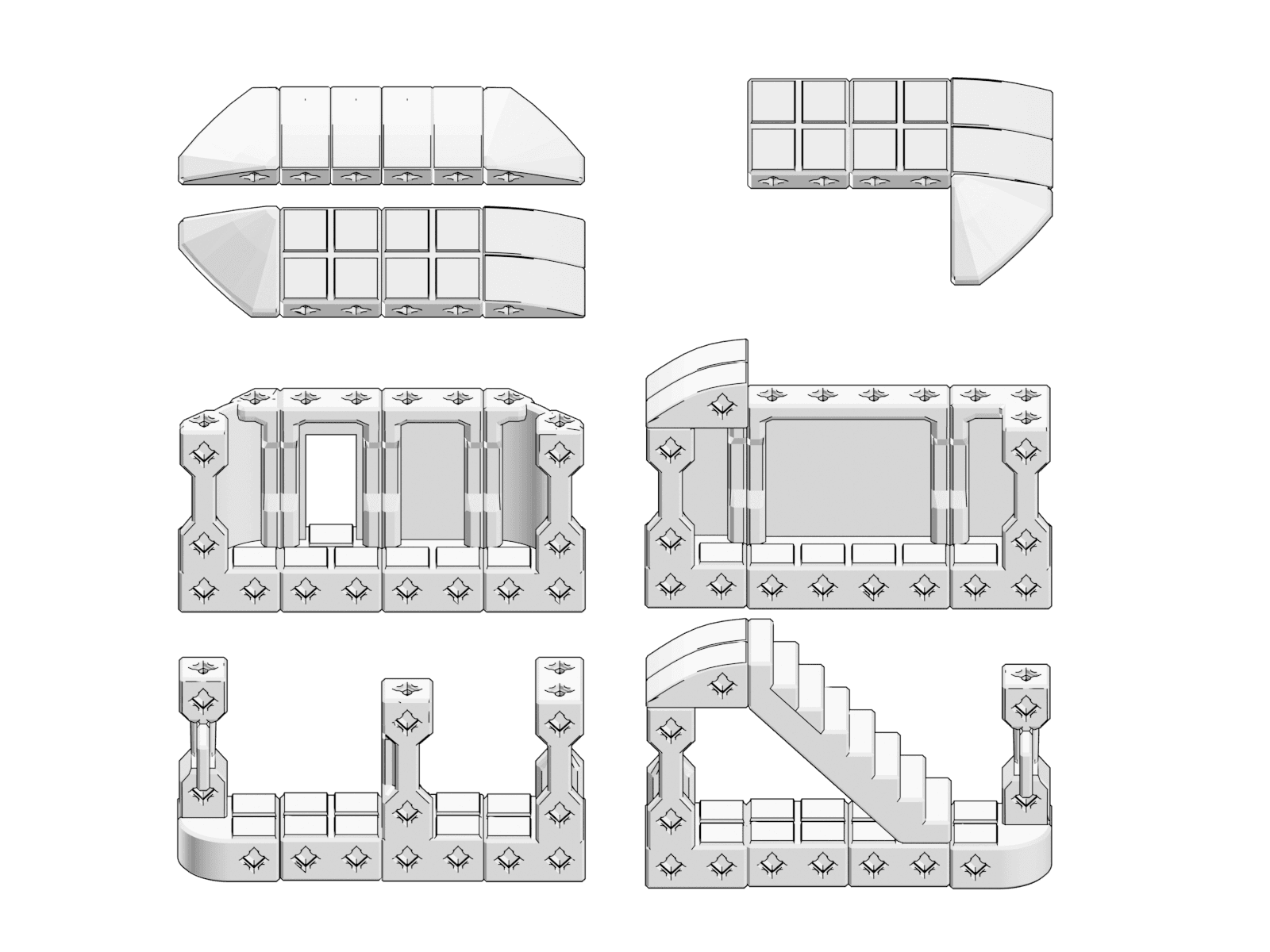 PrintABlok Landcraft Blank Terrain Construction Set 3d model