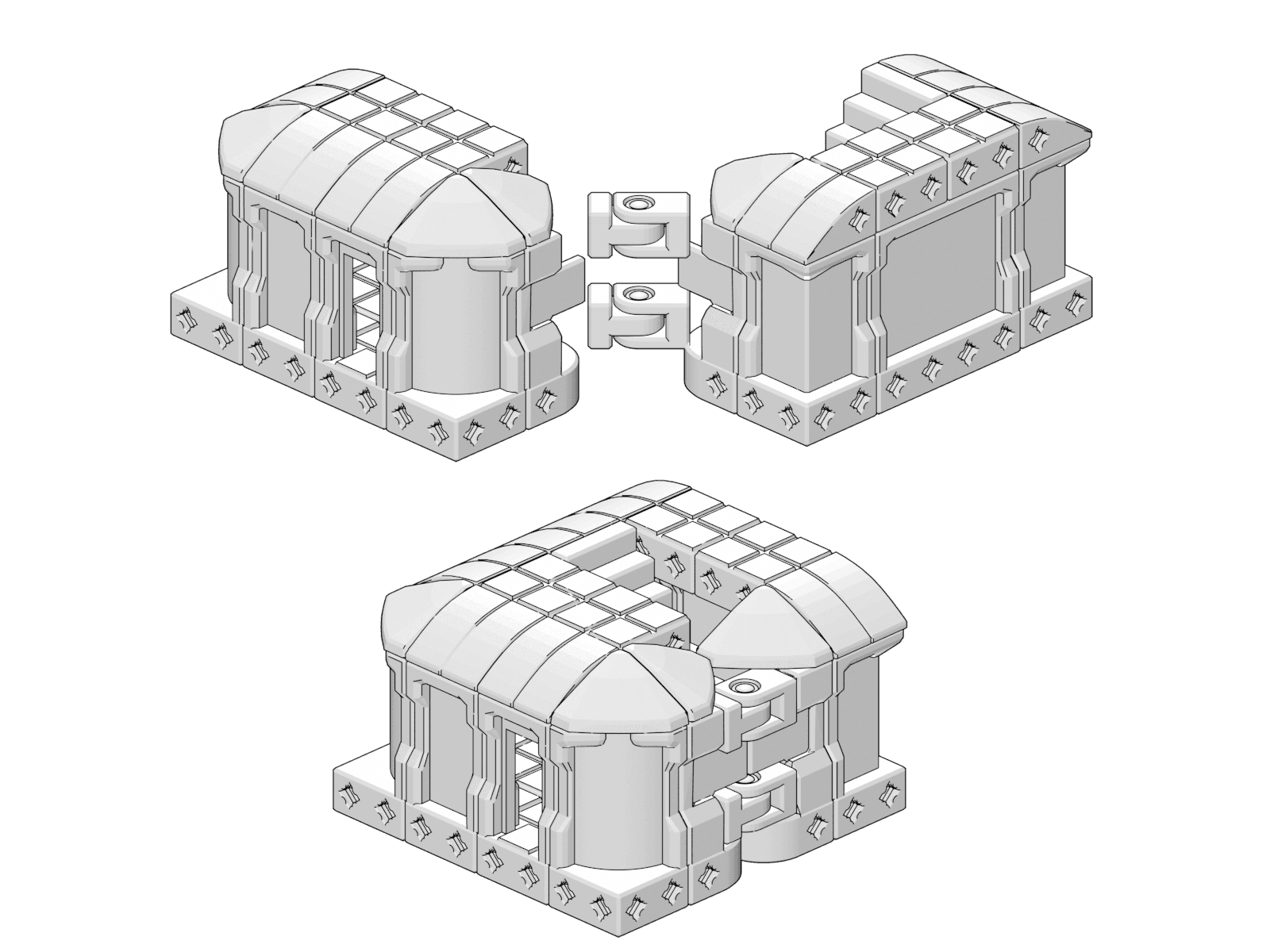 PrintABlok Landcraft Blank Terrain Construction Set 3d model