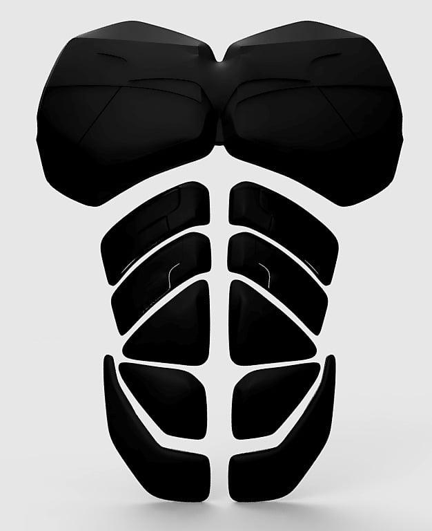 The Dark Knight Rises Batman Abs Plates 3d model