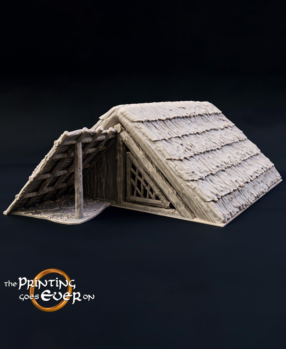 Primitive Village - 4 Iron Age Hut Designs 3d model