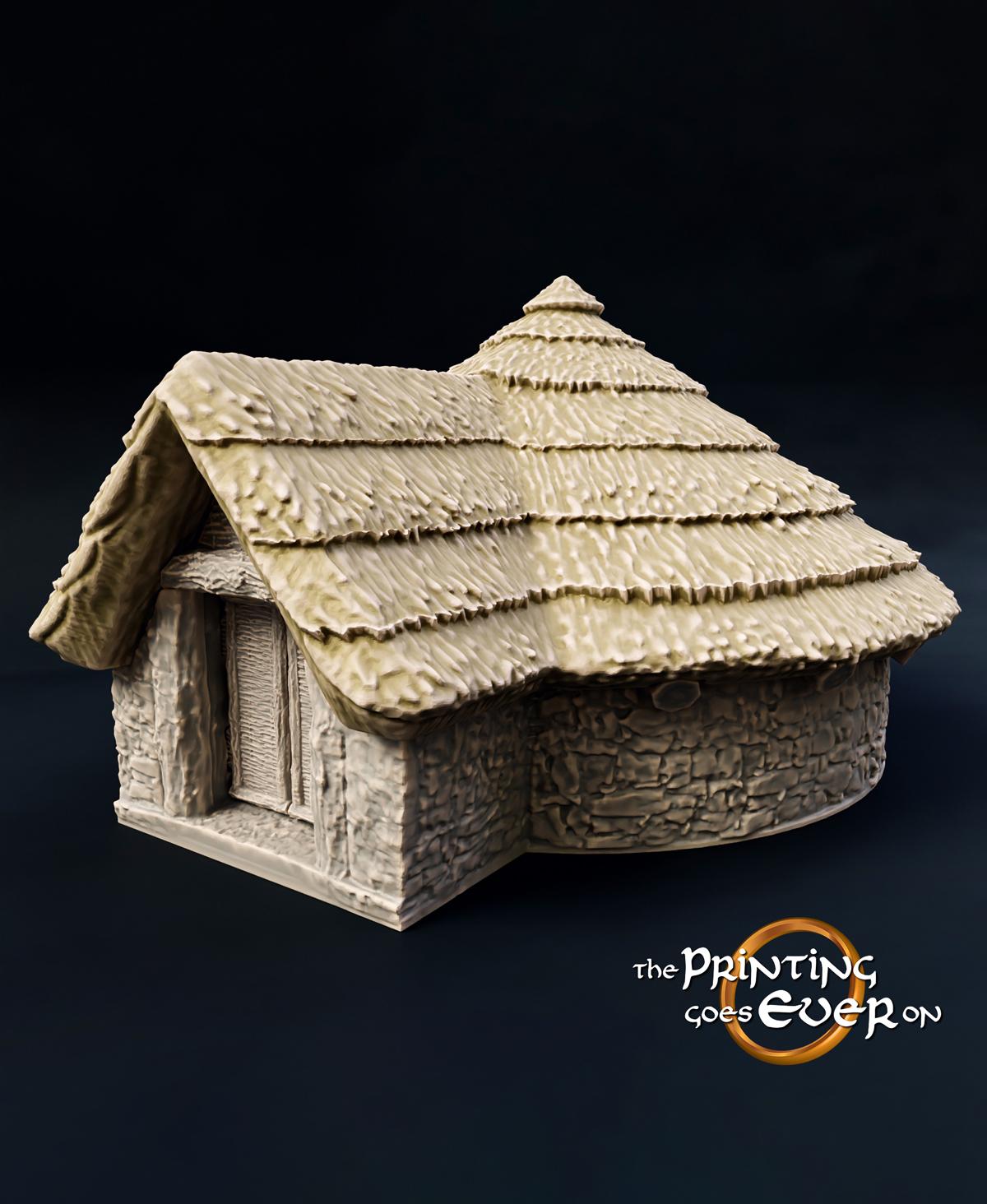 Primitive Village - 4 Iron Age Hut Designs 3d model