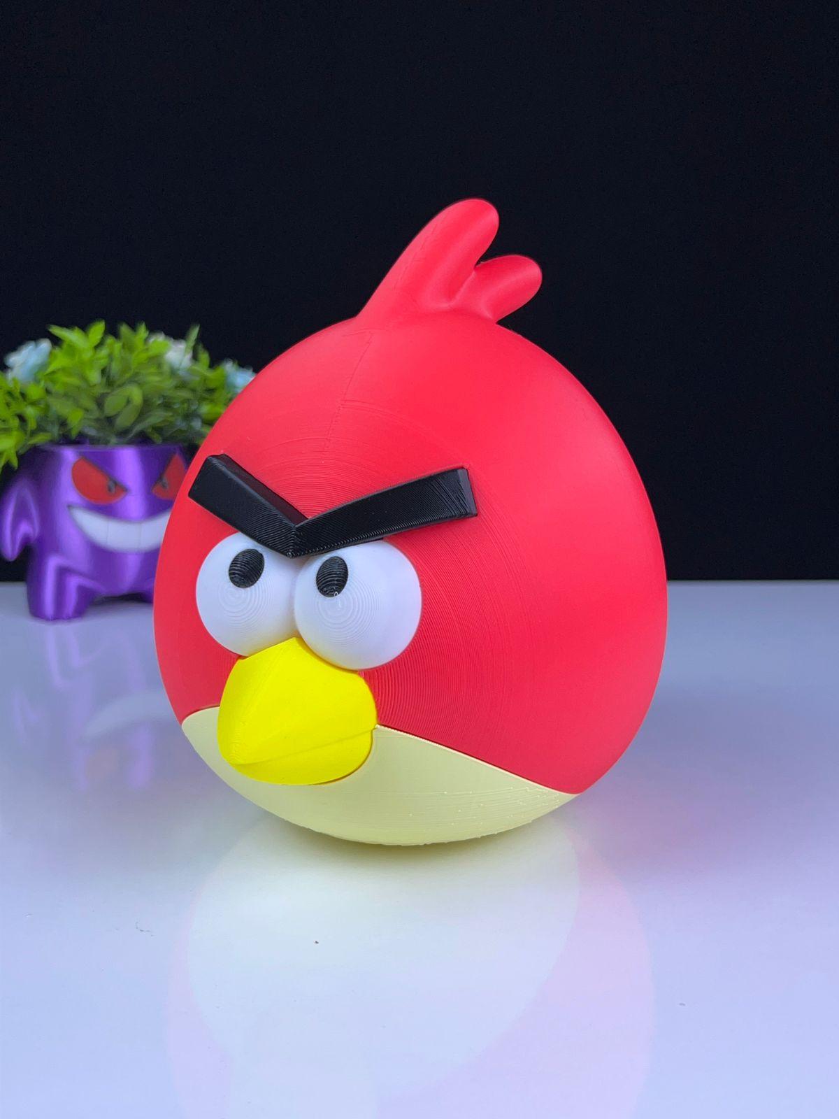 red angry bird  3d model