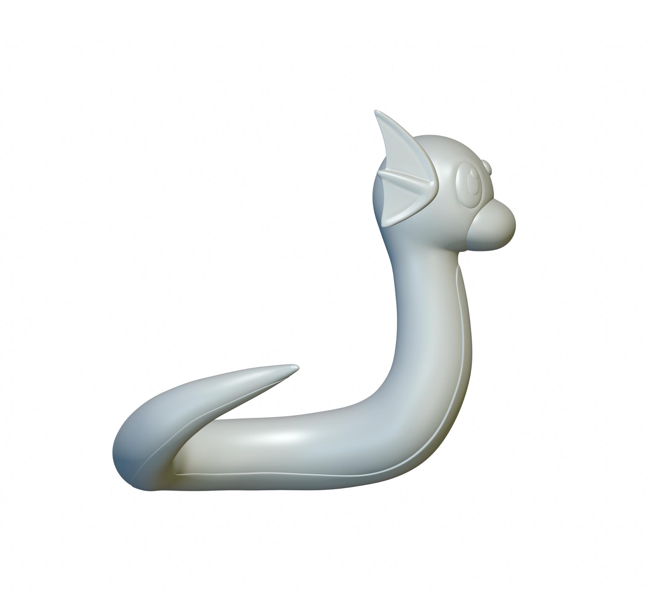 Pokemon Dratini #147 - Optimized for 3D Printing 3d model