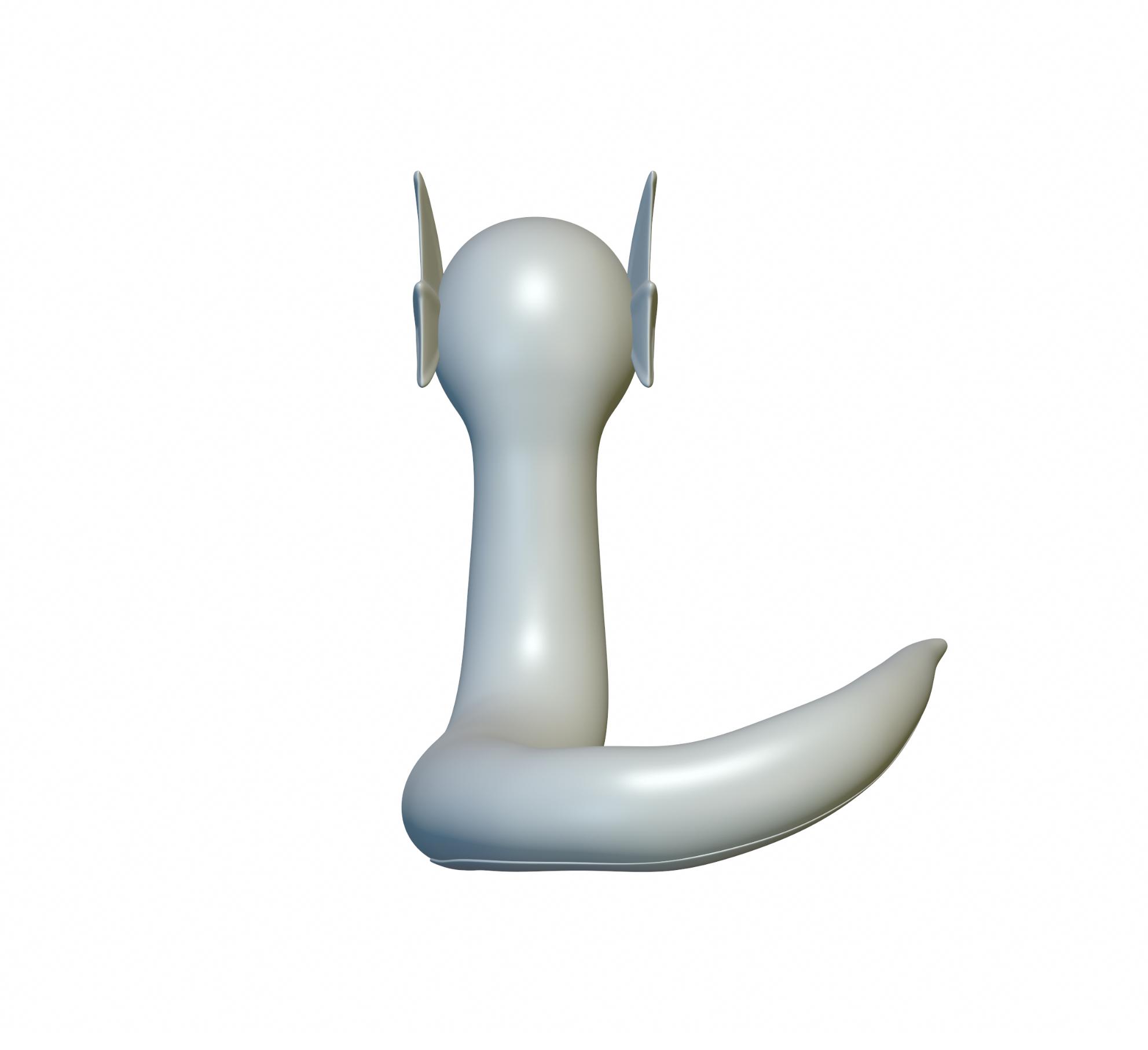 Pokemon Dratini #147 - Optimized for 3D Printing 3d model