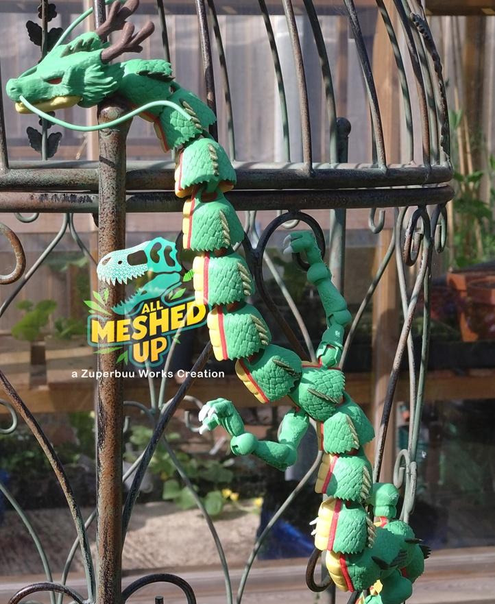 Articulated Shenron Dragon Toy VERSION 2 3d model