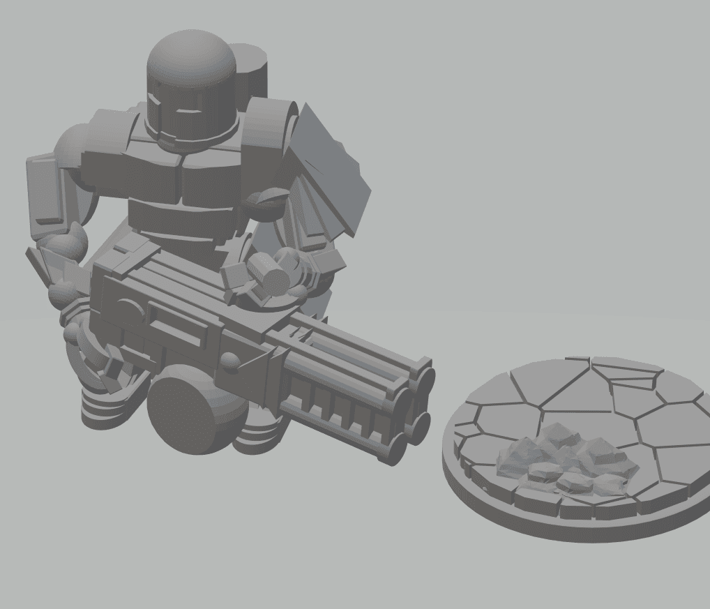 FHW: Laxoit Heavu weapon trooper with Heavy P-wave cannon 3d model