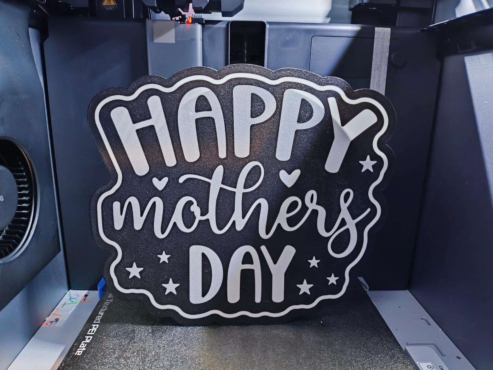 Happy Mother's Day Lightbox LED Lamp 3d model